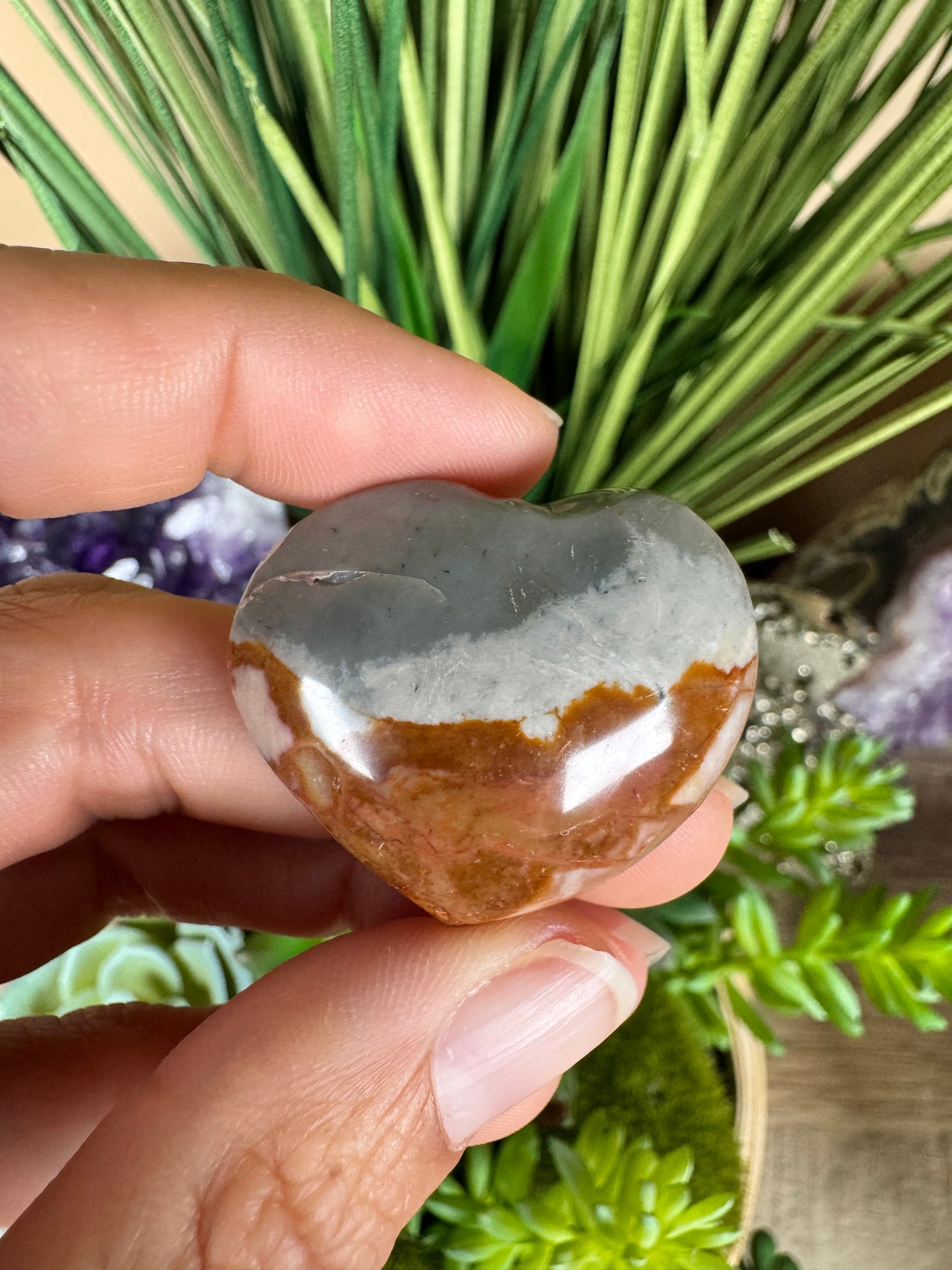 Polychrome Desert Jasper Heart