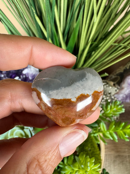 Polychrome Desert Jasper Heart