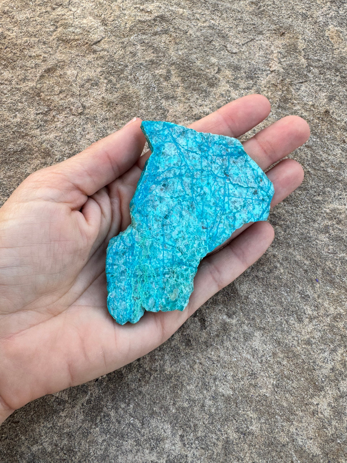Blue River Chrysocolla Slab 57g