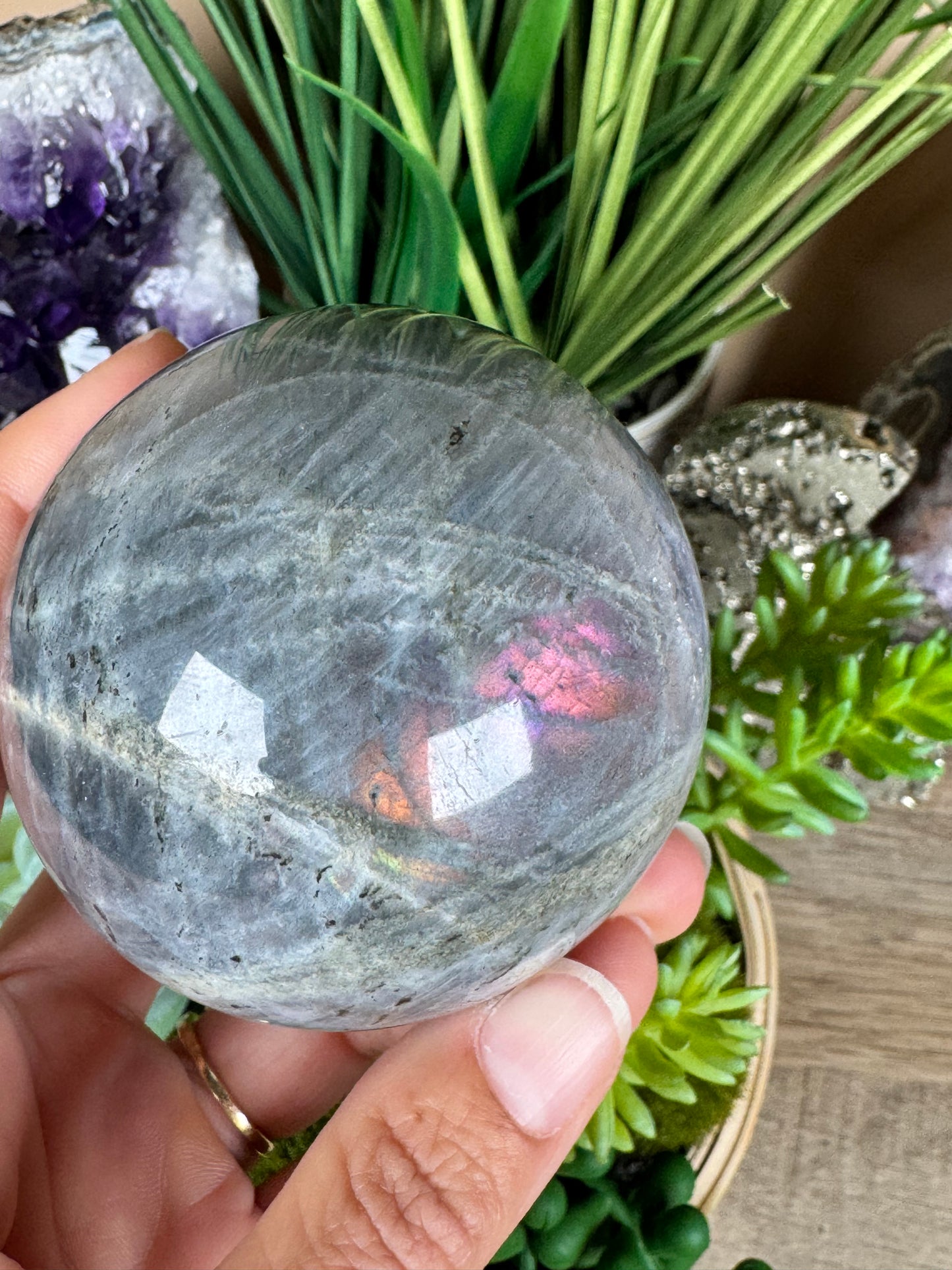 Sunset Labradorite Sphere 6.7mm/2.64in