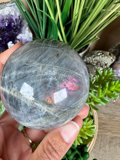 Sunset Labradorite Sphere 6.7mm/2.64in