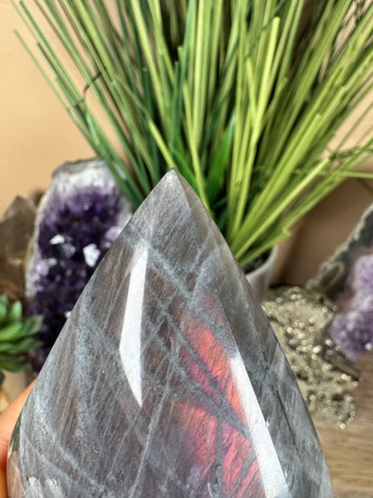 Polished Sunset Labradorite Flame 4.19in