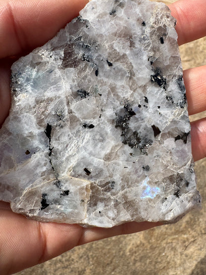 Rainbow Moonstone Polished Slab 59g