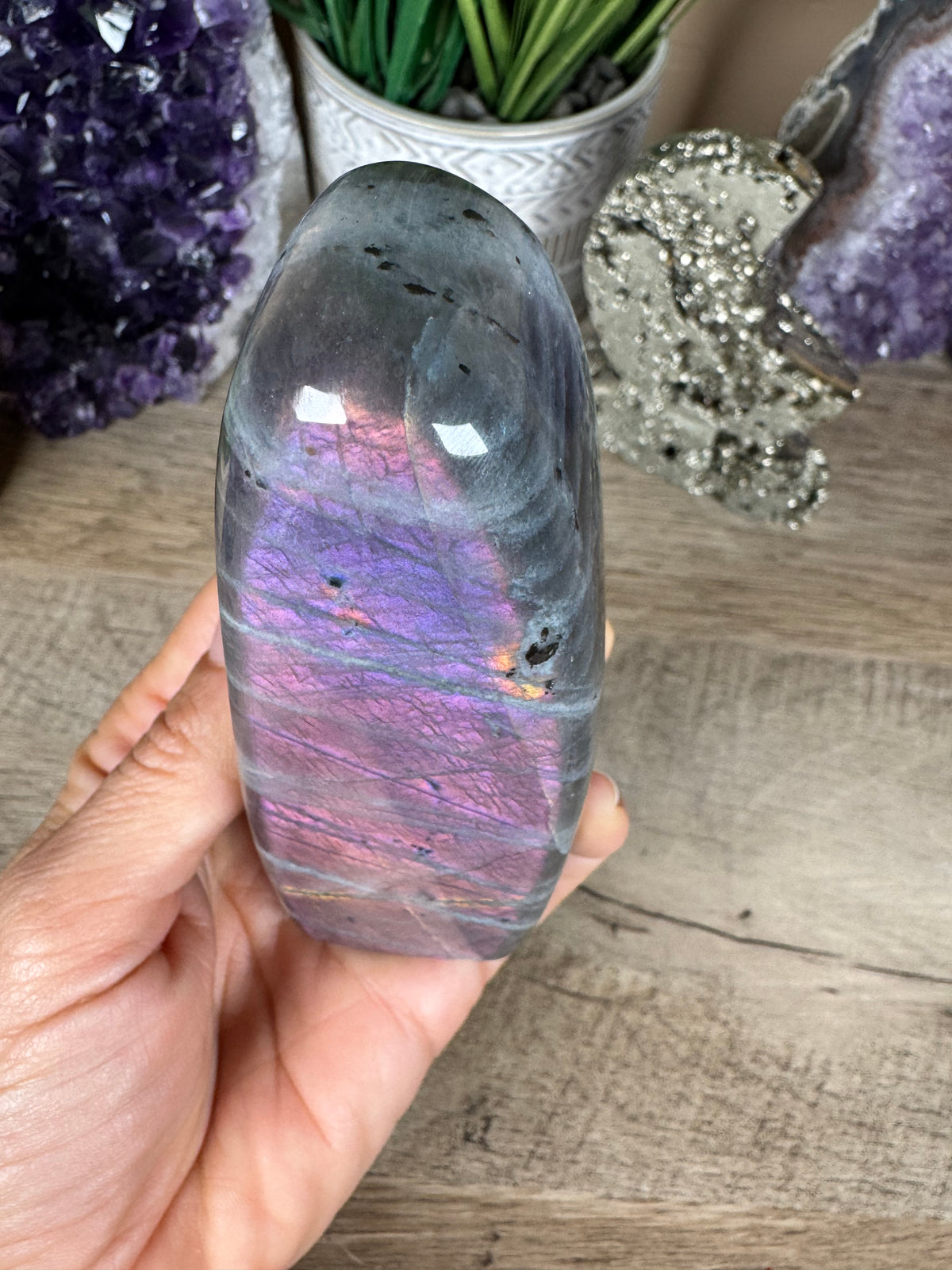 Polished Sunset Labradorite Freeform 381g