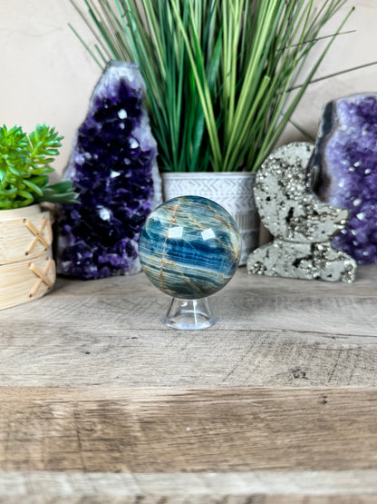 Blue Onyx Sphere 60mm/2.39in