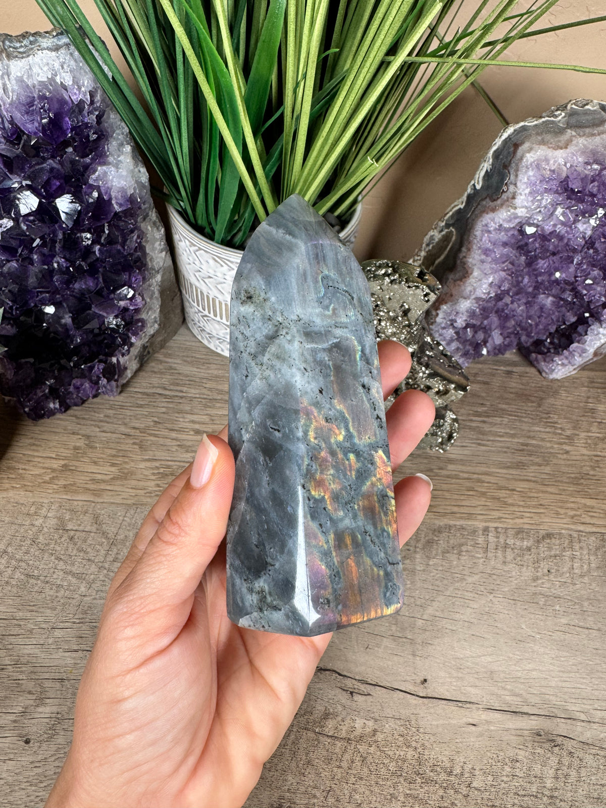 Sunset Labradorite Point 5in