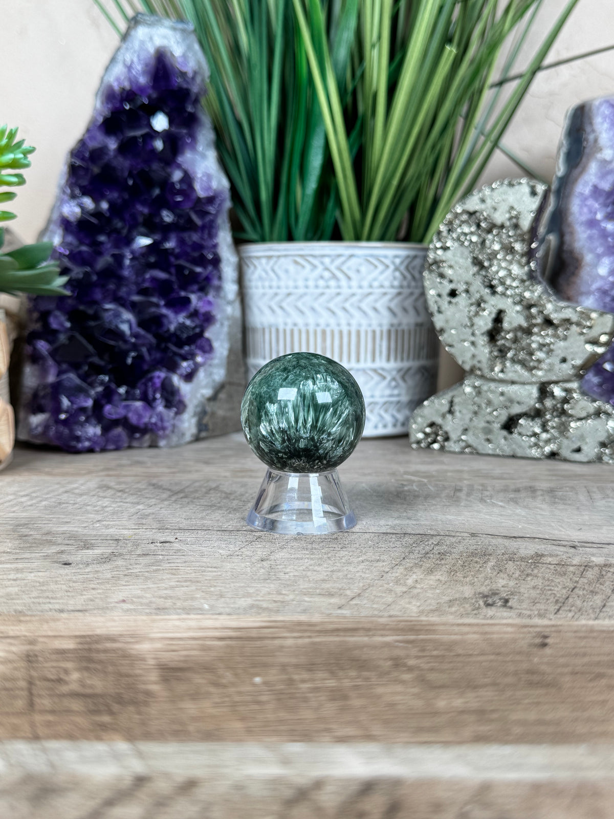 Seraphinite Sphere 36mm (1.41")