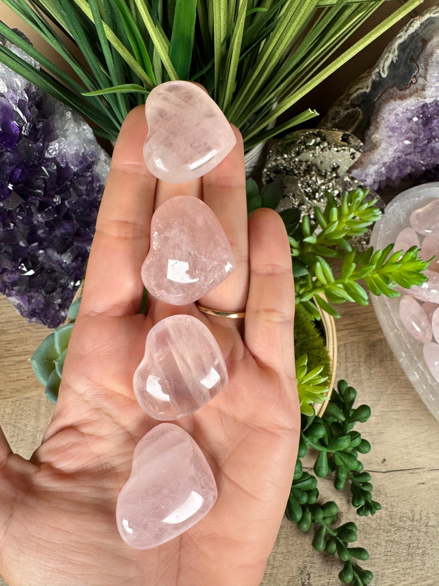 Rose Quartz Heart