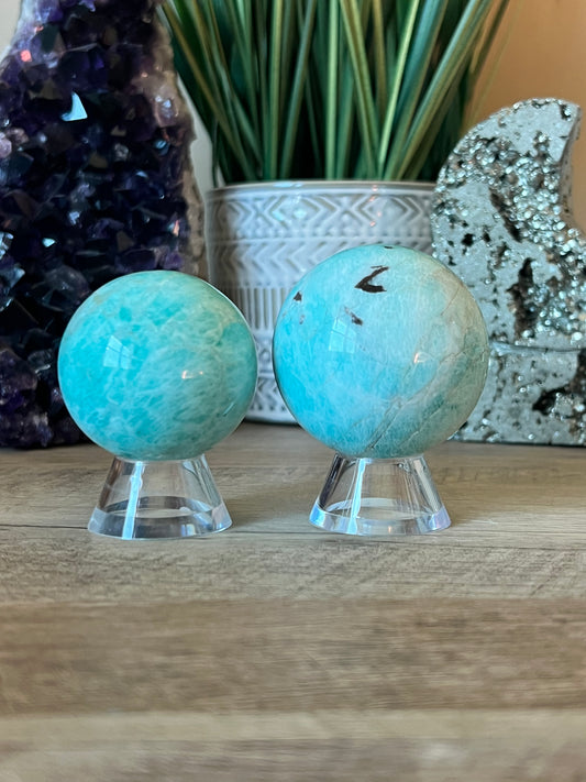 Amazonite Sphere - Purple Door Alchemy