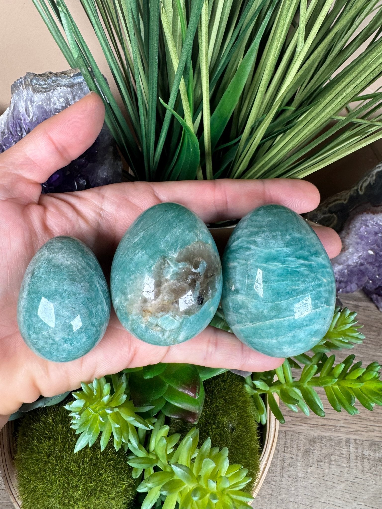 Amazonite Egg - Purple Door Alchemy