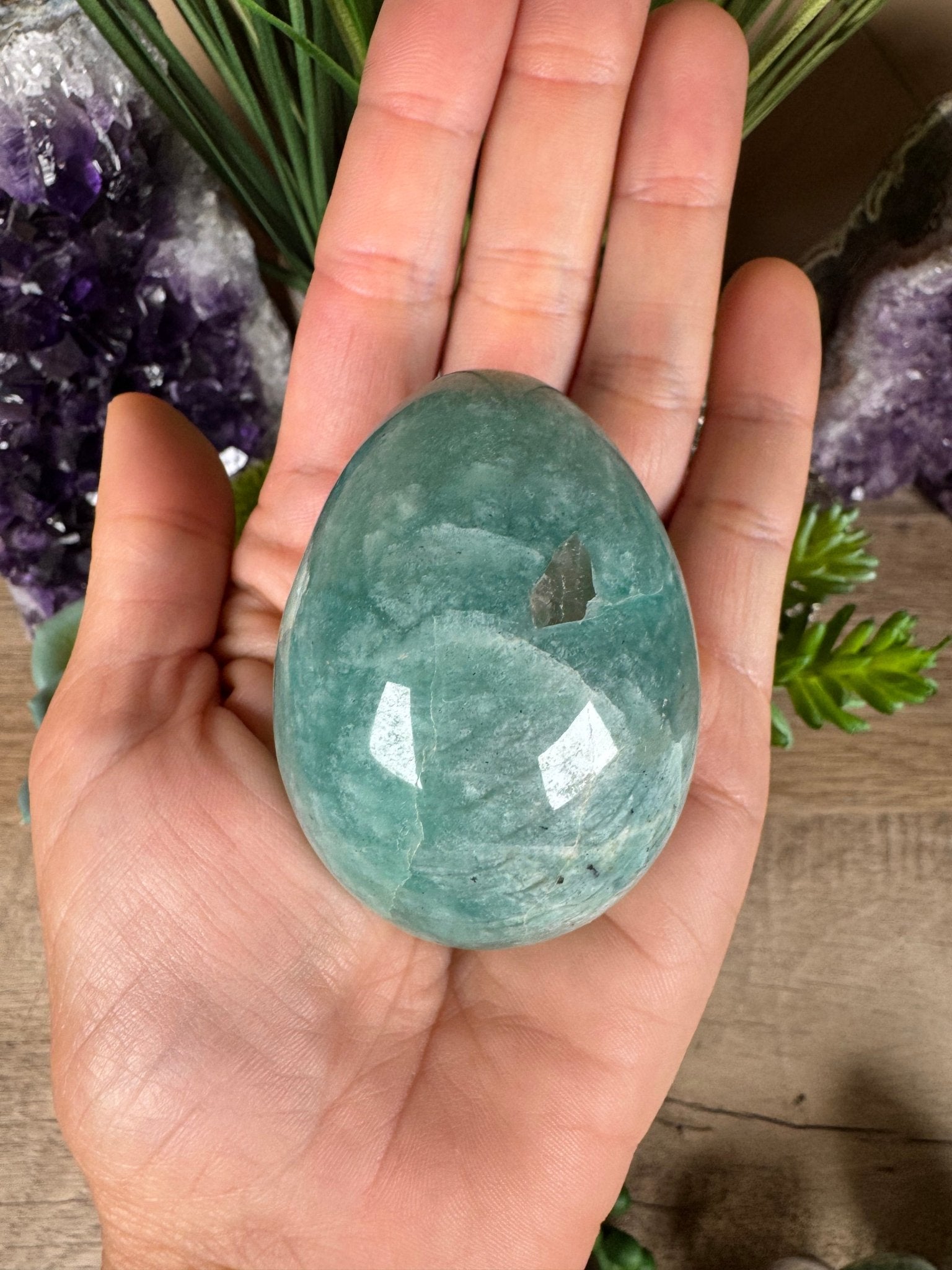 Amazonite Egg - Purple Door Alchemy
