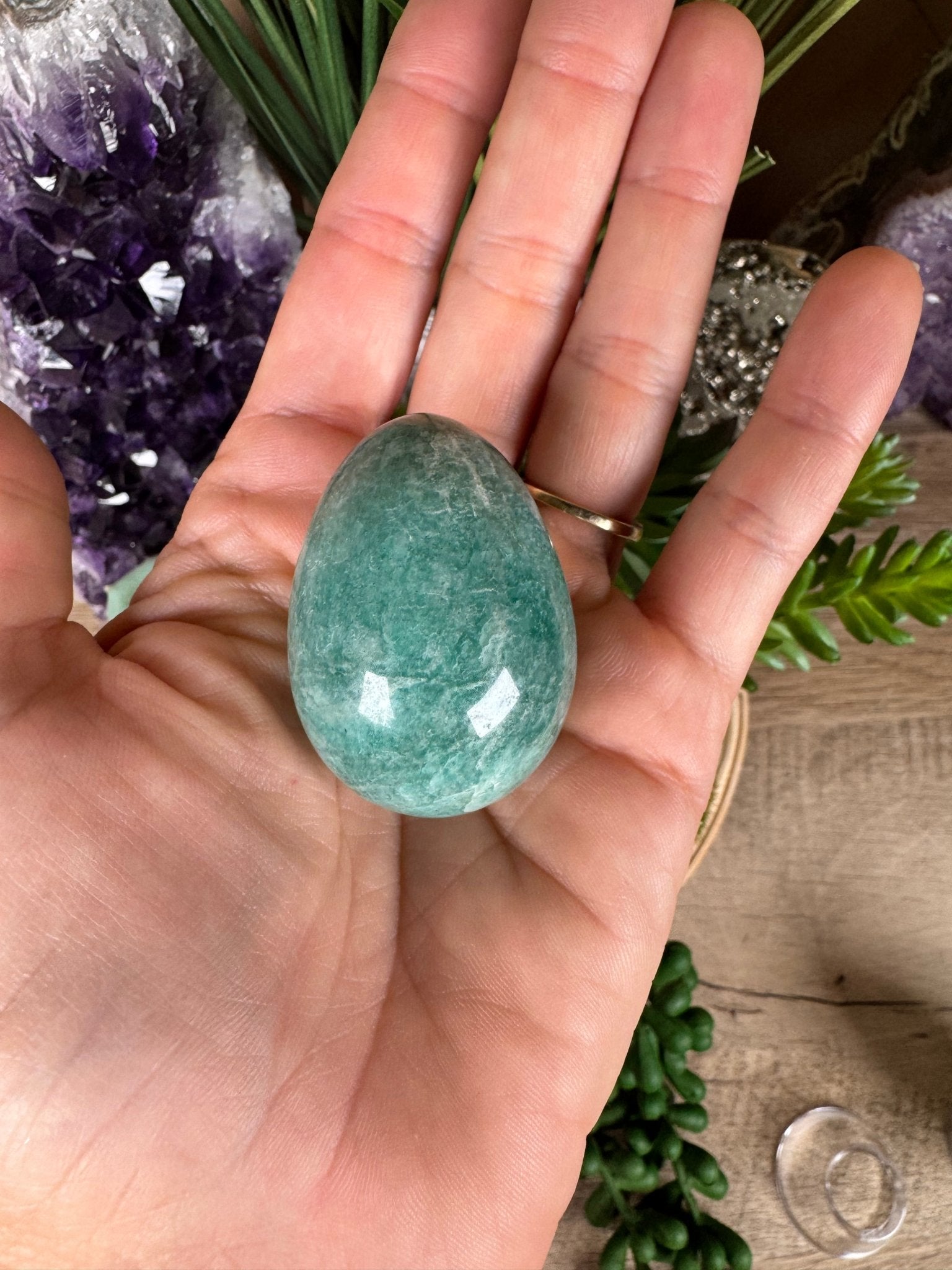 Amazonite Egg - Purple Door Alchemy
