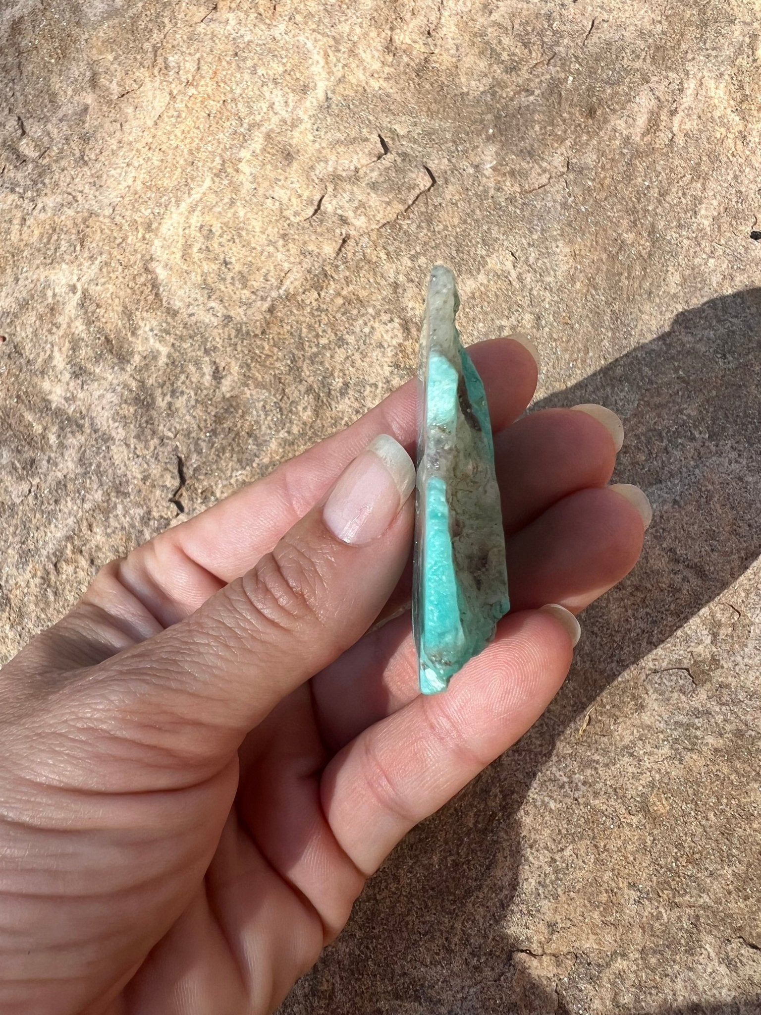 Amazonite Polished Slab 38g - Purple Door Alchemy