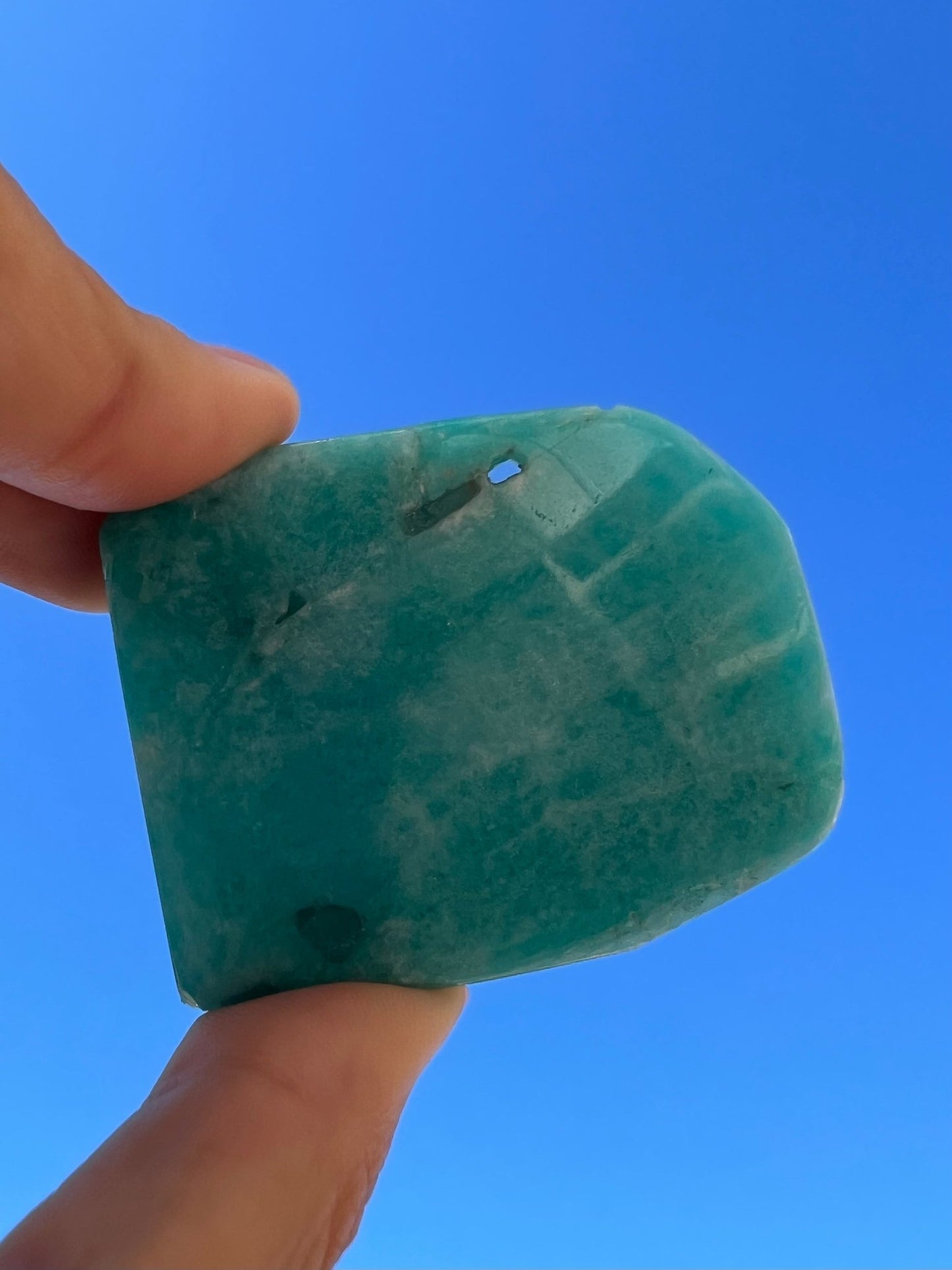 Amazonite Polished Slab 38g - Purple Door Alchemy