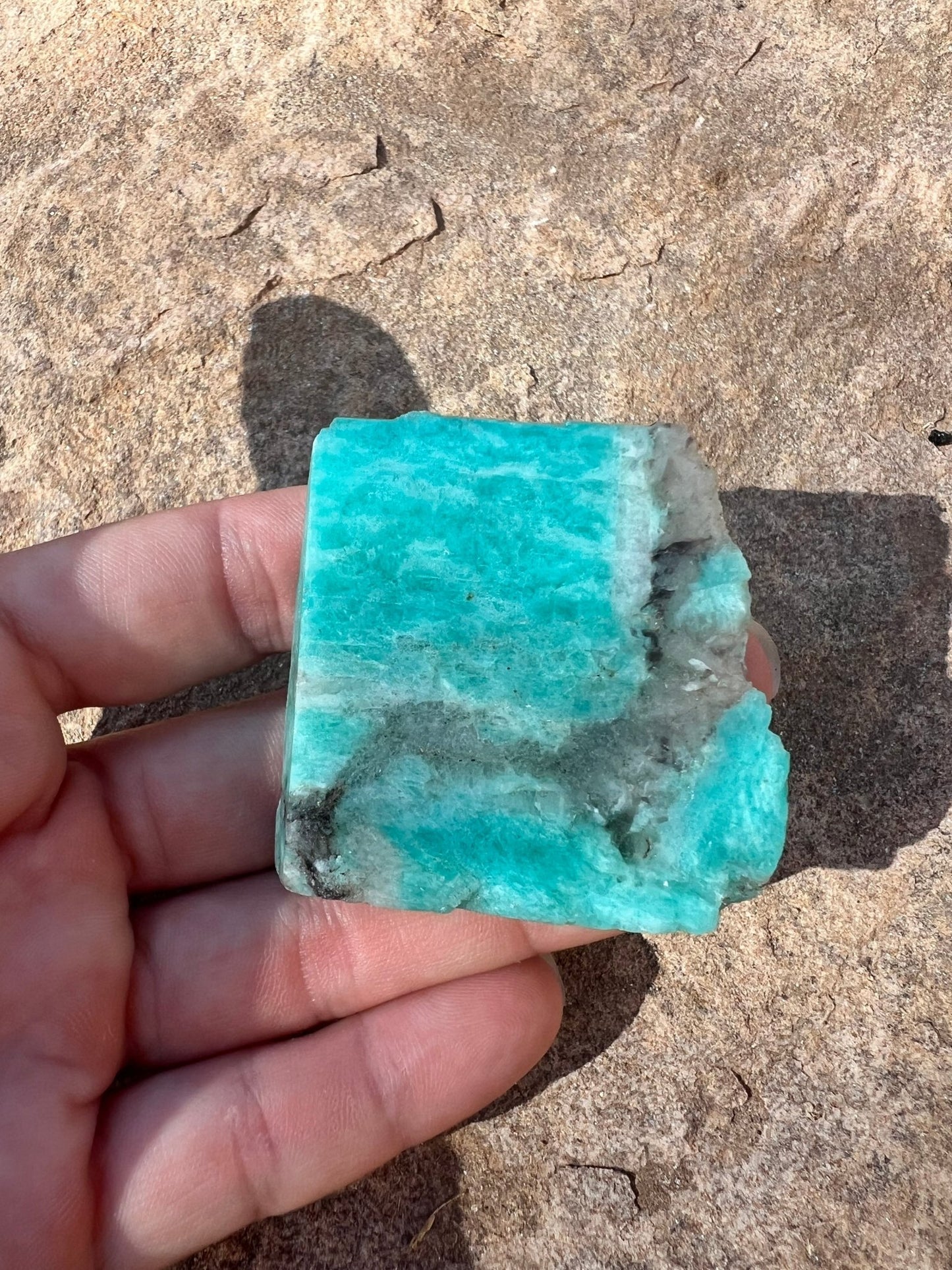 Amazonite Polished Slab 38g - Purple Door Alchemy