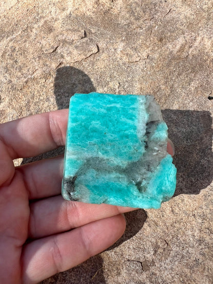 Amazonite Polished Slab 38g - Purple Door Alchemy