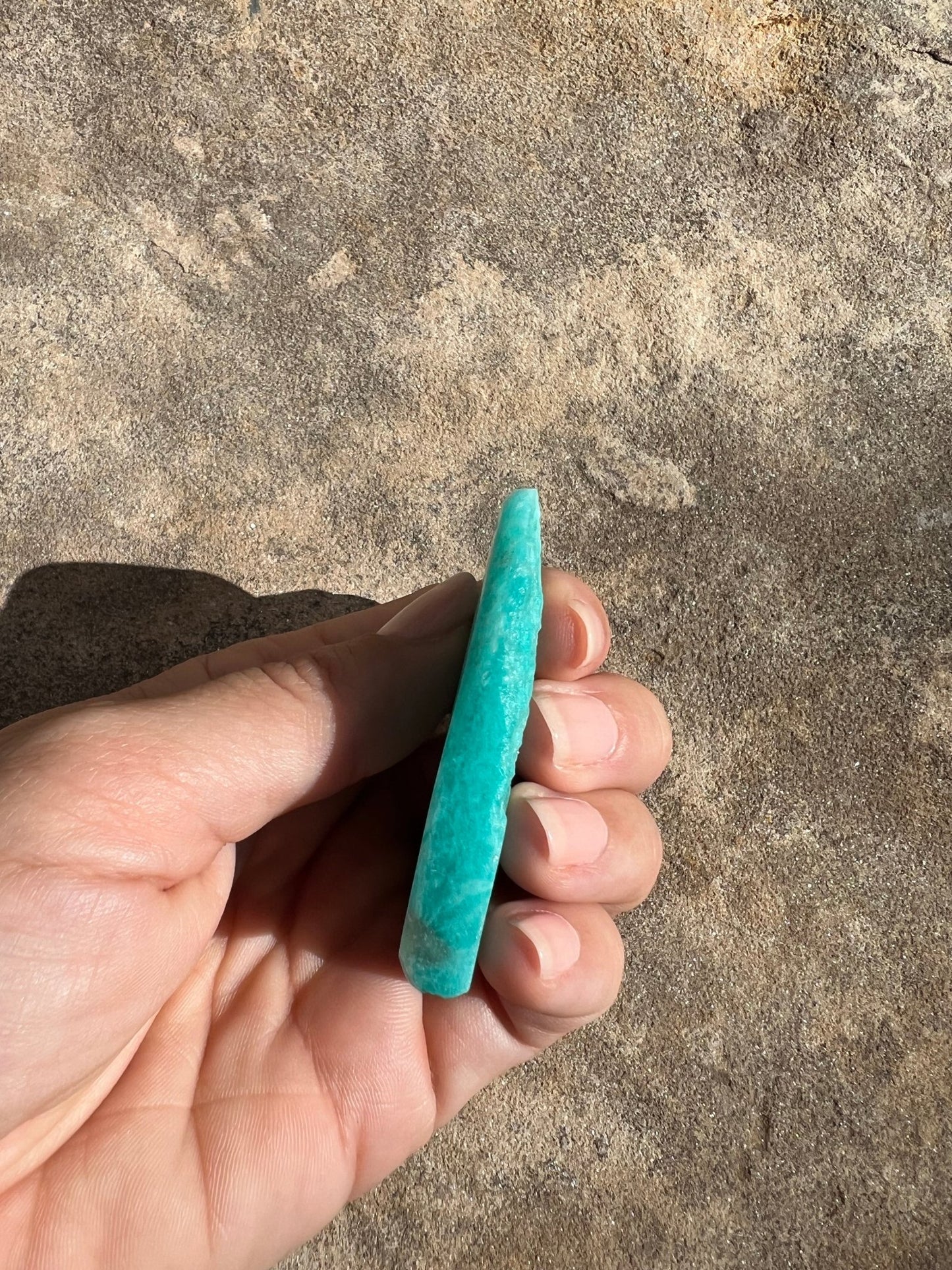 Amazonite Polished Slab 38g - Purple Door Alchemy