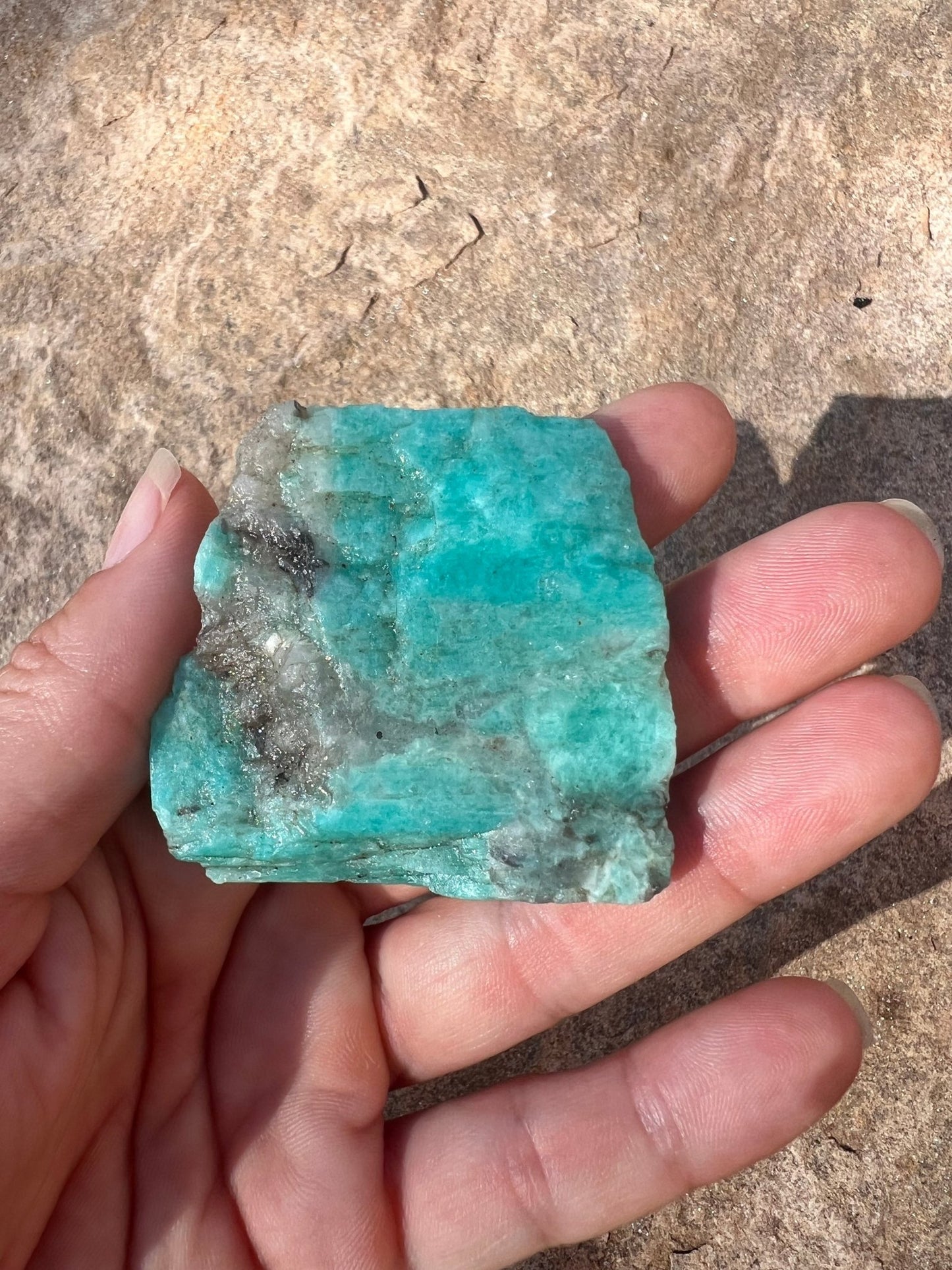 Amazonite Polished Slab 38g - Purple Door Alchemy