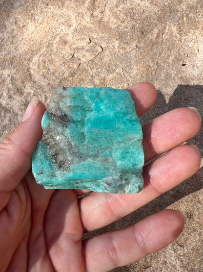Amazonite Polished Slab 38g - Purple Door Alchemy
