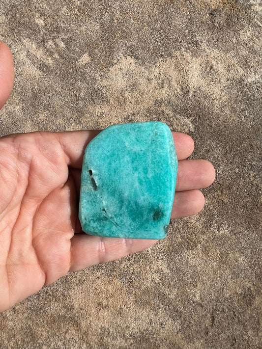 Amazonite Polished Slab 38g - Purple Door Alchemy