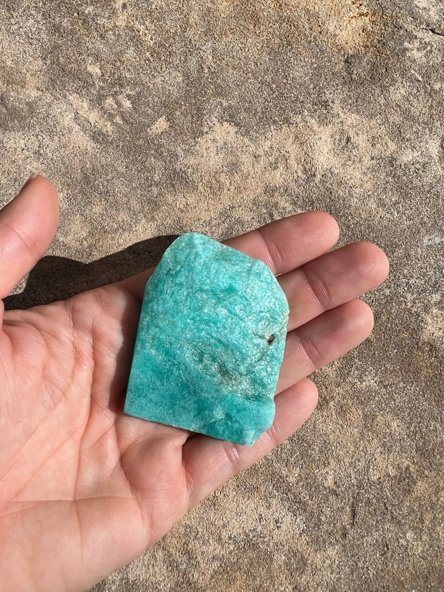 Amazonite Polished Slab 38g - Purple Door Alchemy
