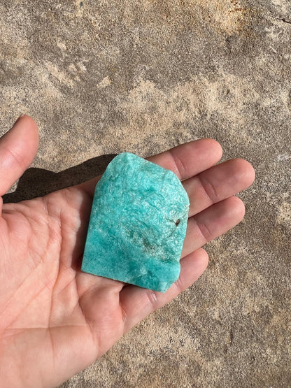 Amazonite Polished Slab 38g - Purple Door Alchemy