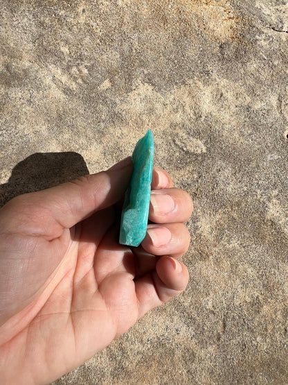 Amazonite Polished Slab 38g - Purple Door Alchemy