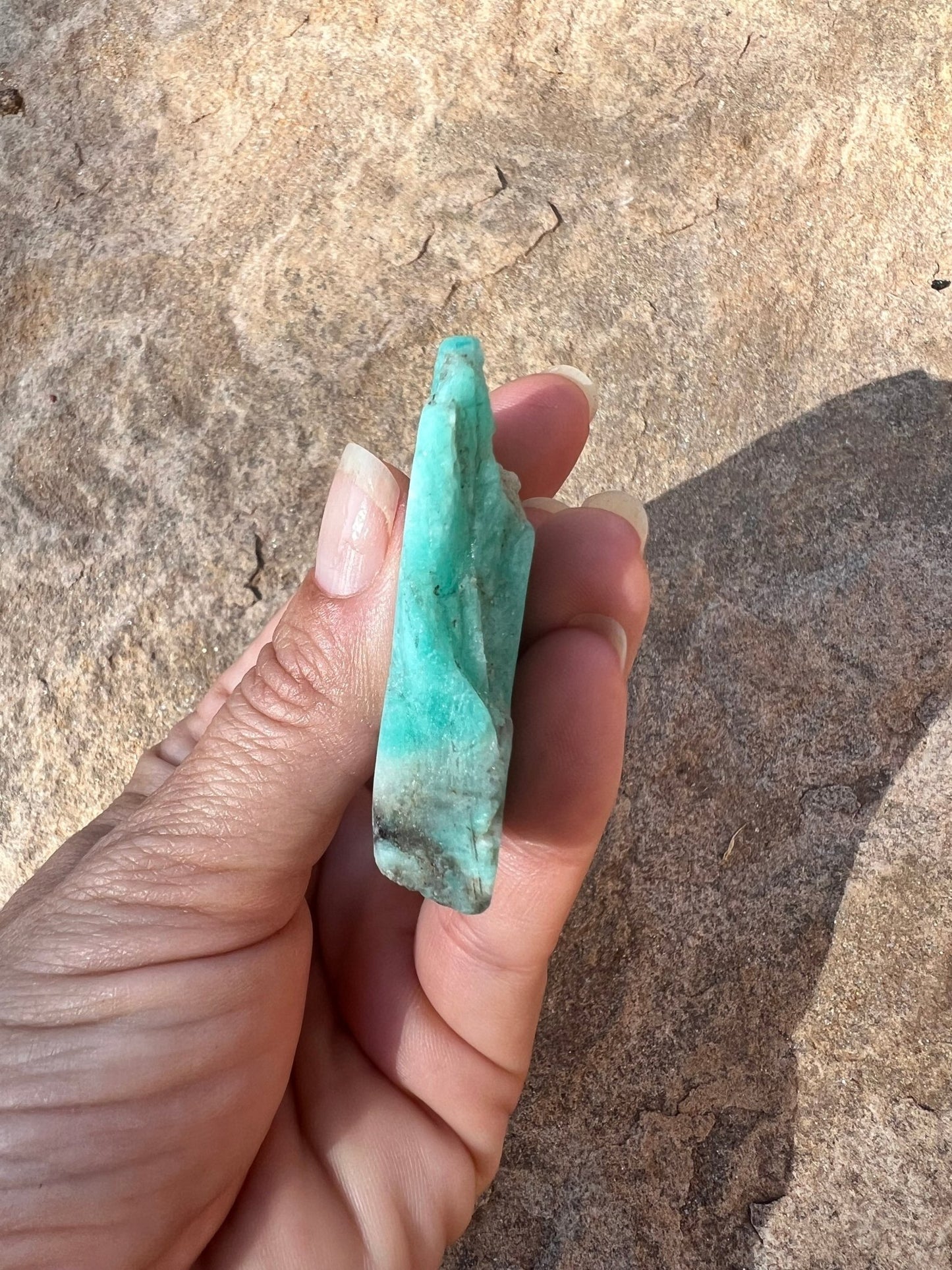 Amazonite Polished Slab 38g - Purple Door Alchemy