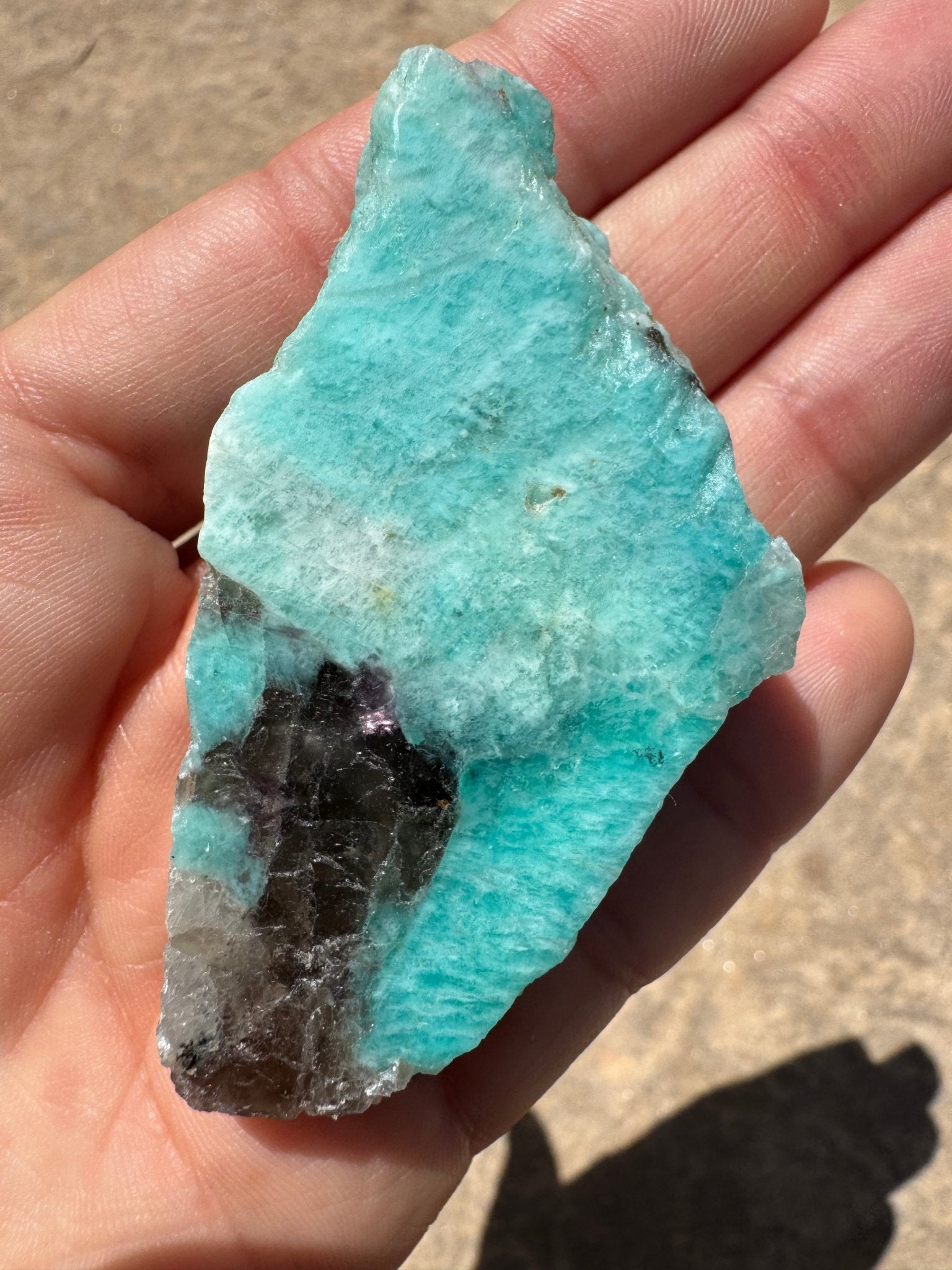 Amazonite Polished Slab 44g - Purple Door Alchemy