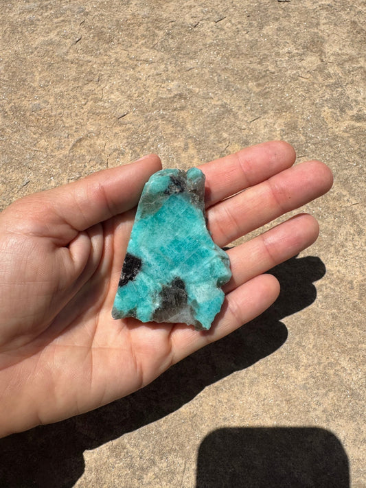 Amazonite Polished Slab 59g - Purple Door Alchemy