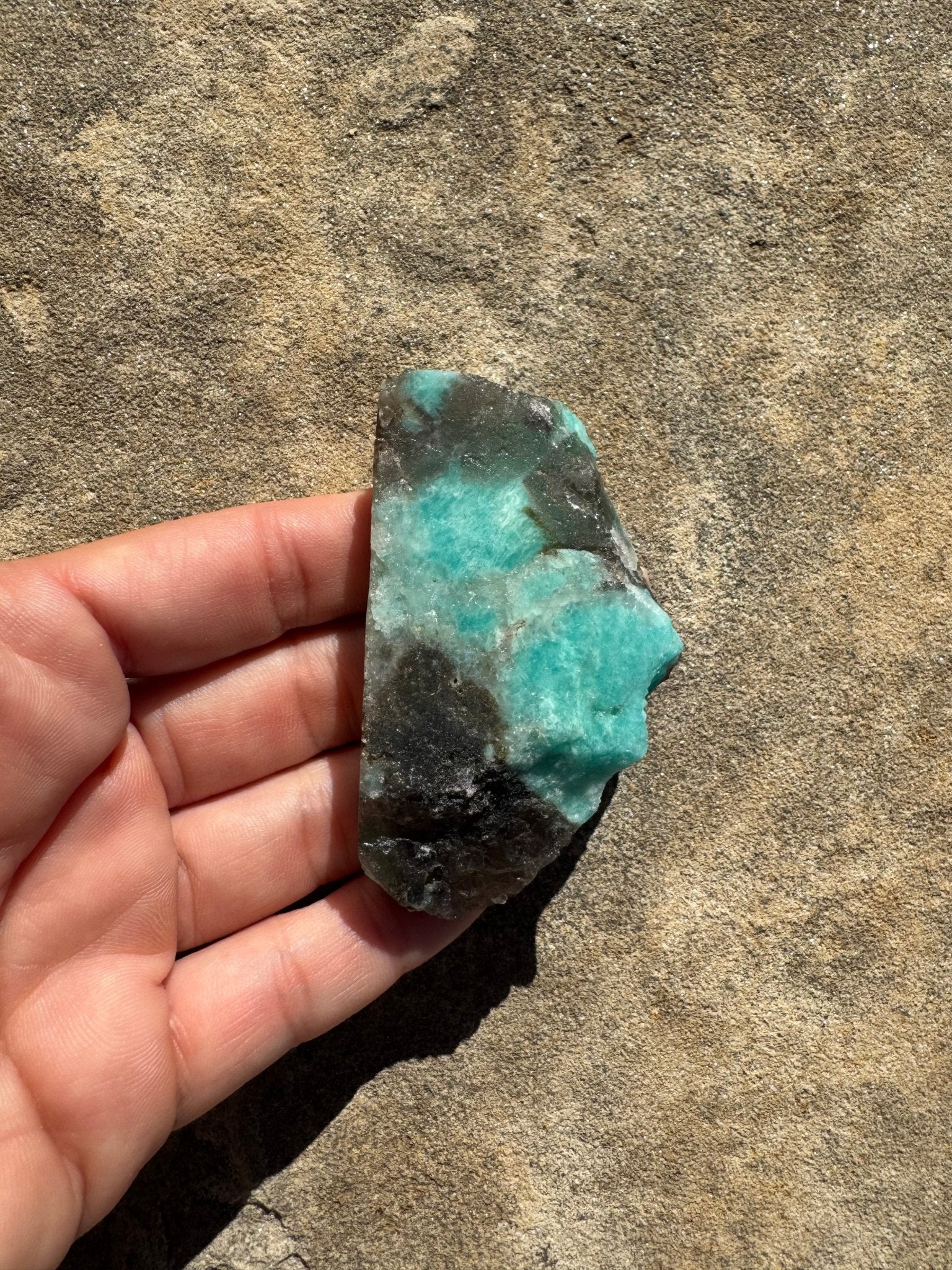 Amazonite Polished Slab 65g - Purple Door Alchemy