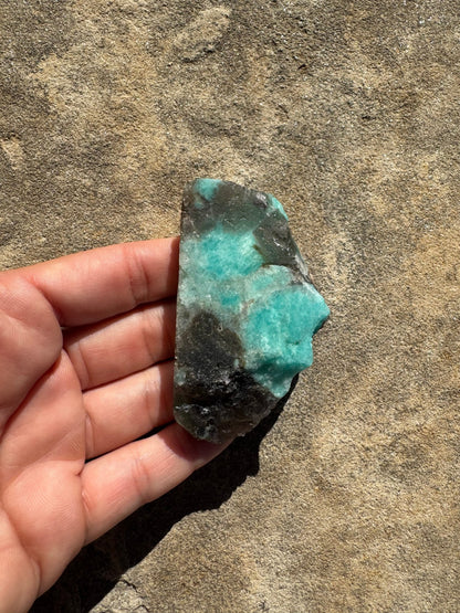 Amazonite Polished Slab 65g - Purple Door Alchemy