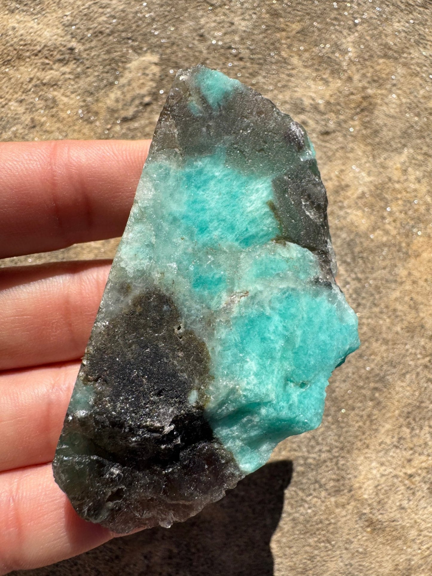 Amazonite Polished Slab 65g - Purple Door Alchemy