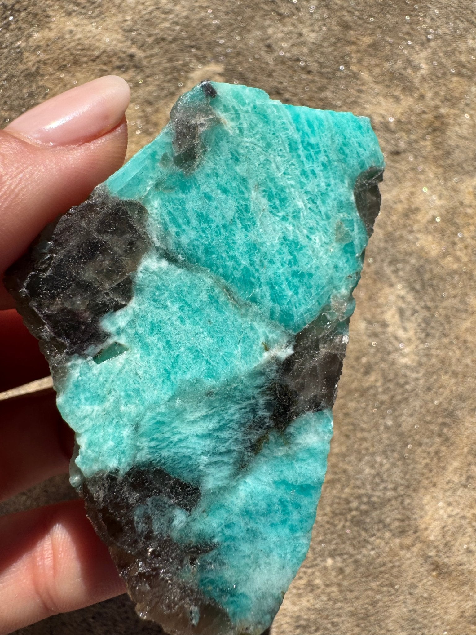 Amazonite Polished Slab 65g - Purple Door Alchemy