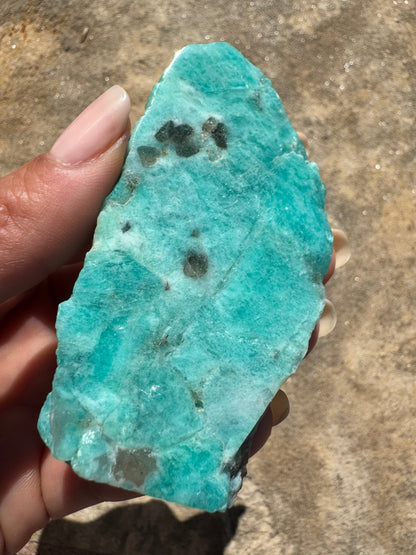 Amazonite Polished Slab 67g - Purple Door Alchemy