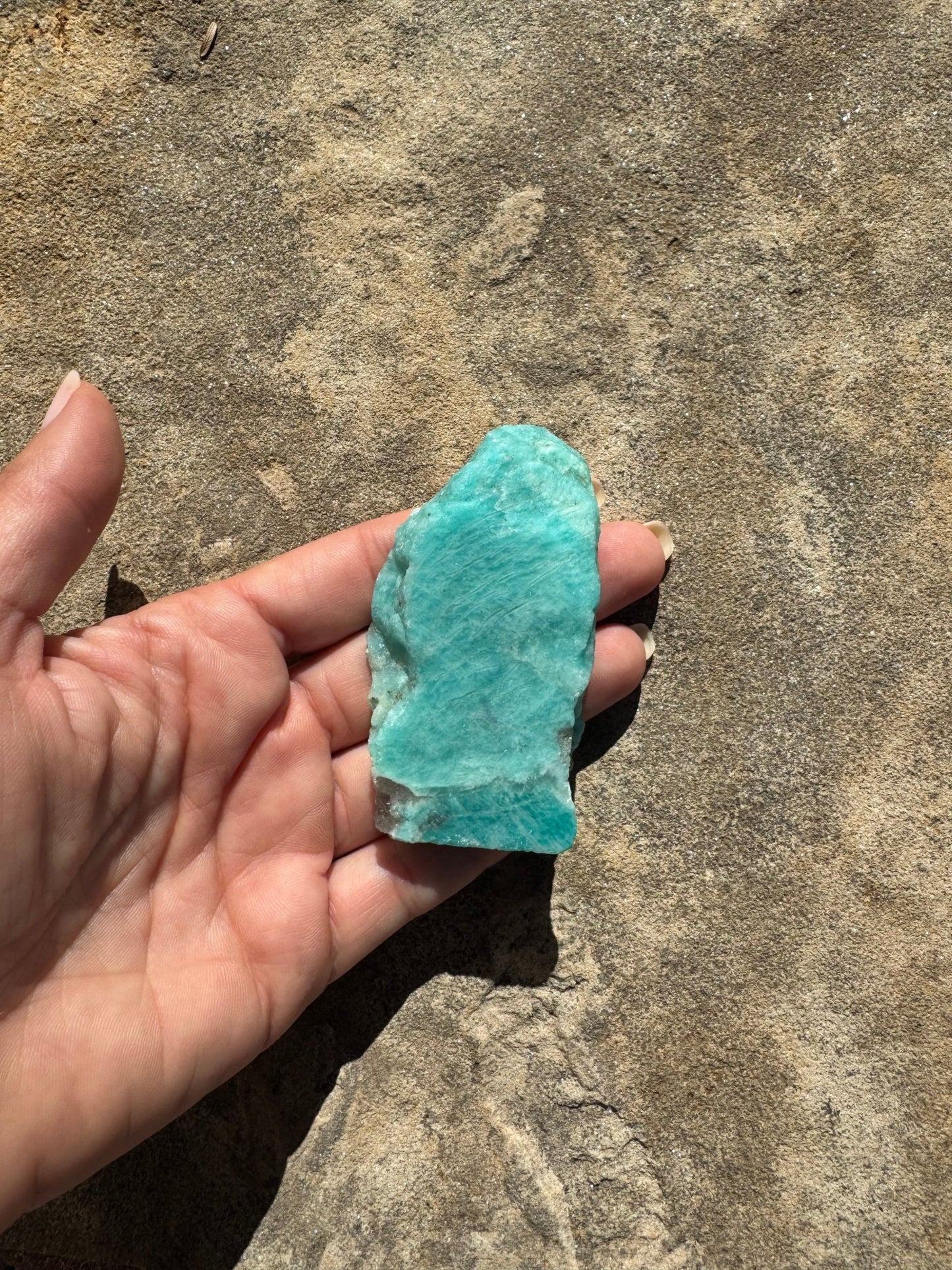Amazonite Polished Slab 67g - Purple Door Alchemy