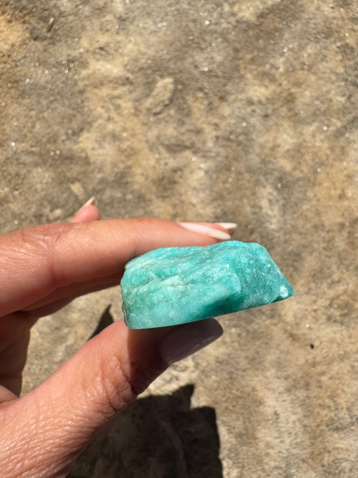 Amazonite Polished Slab 67g - Purple Door Alchemy