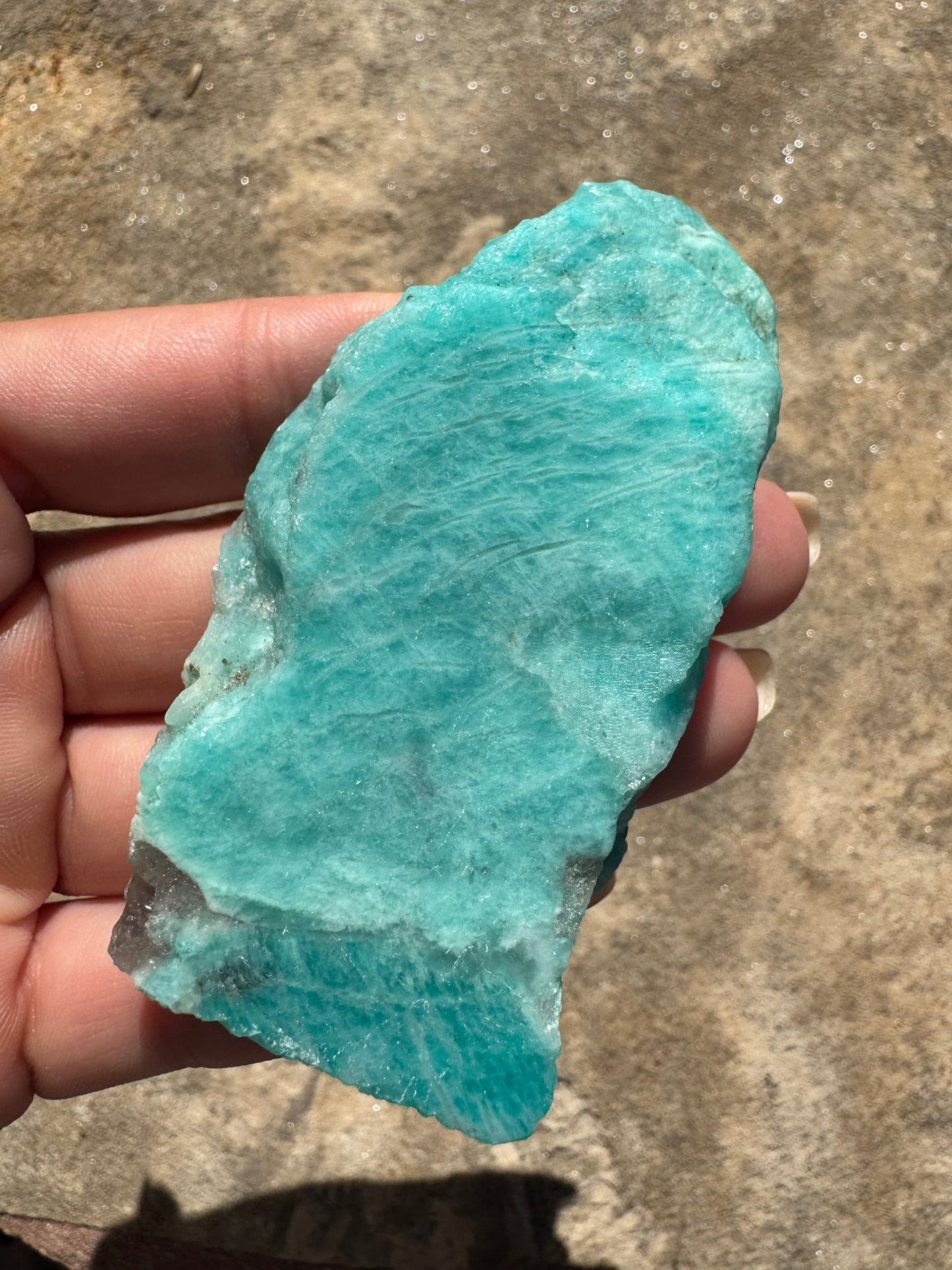 Amazonite Polished Slab 67g - Purple Door Alchemy