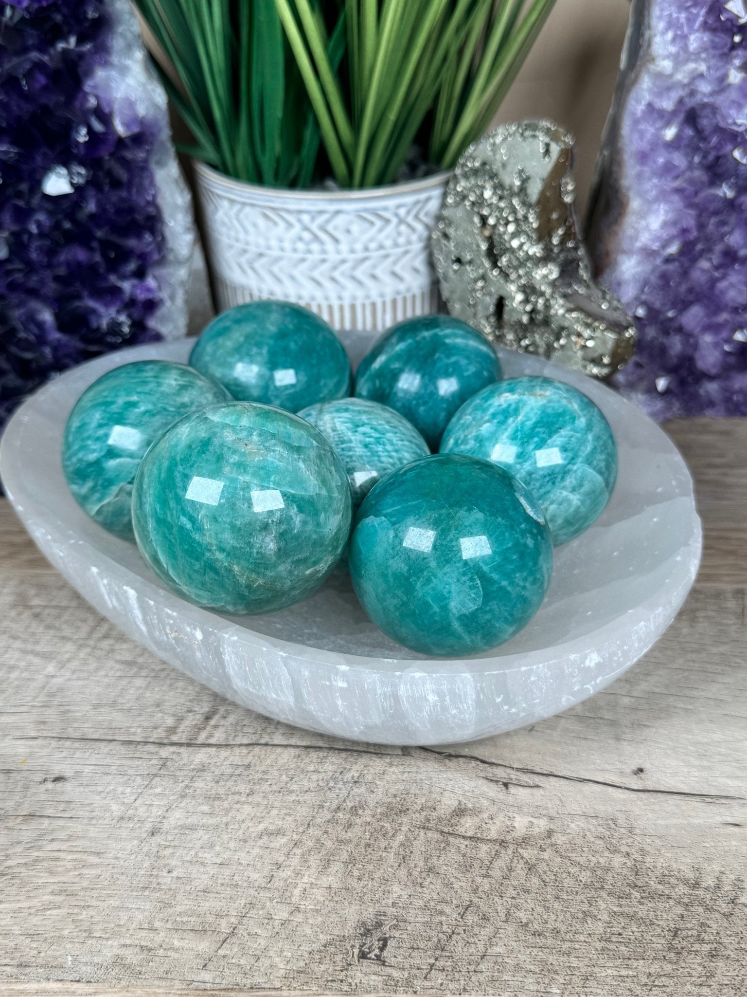 Amazonite Sphere - Purple Door Alchemy