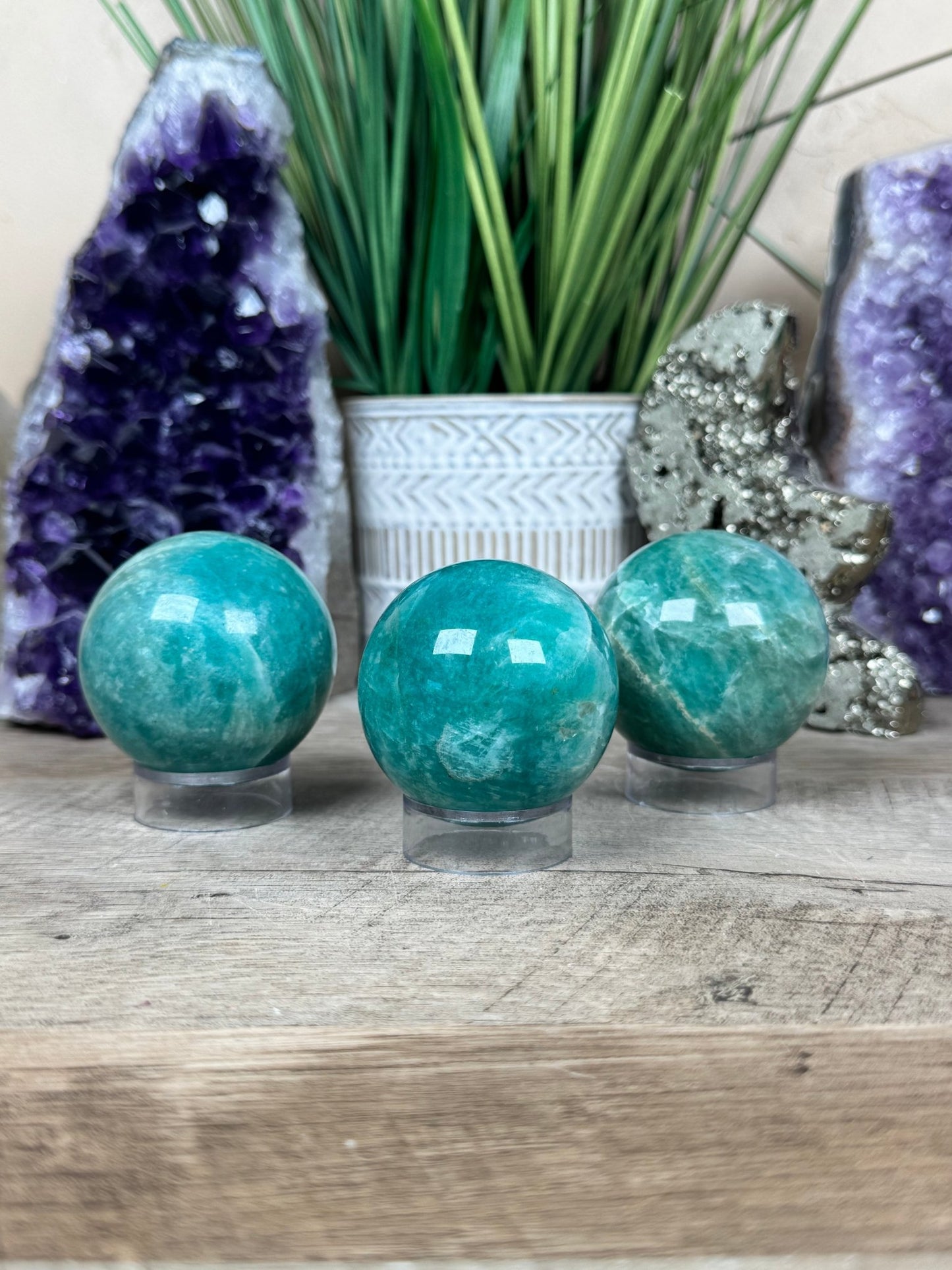 Amazonite Sphere - Purple Door Alchemy