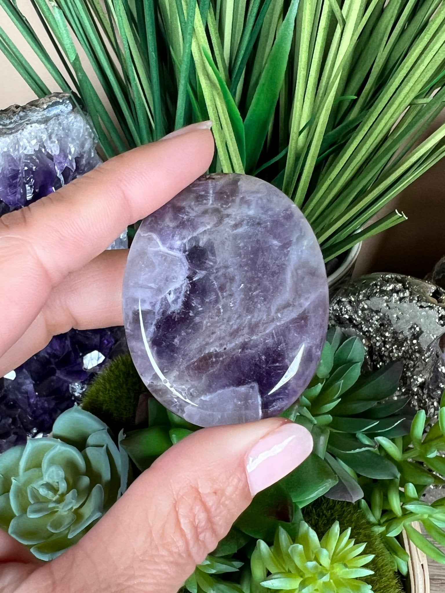 Amethyst Worry Stone - Purple Door Alchemy