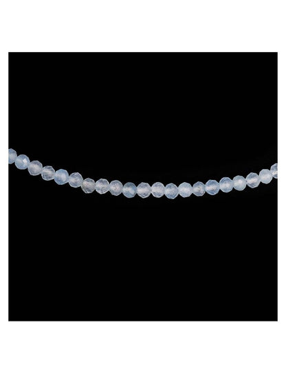 Aqua Chalcedony Beaded Necklace - Purple Door Alchemy