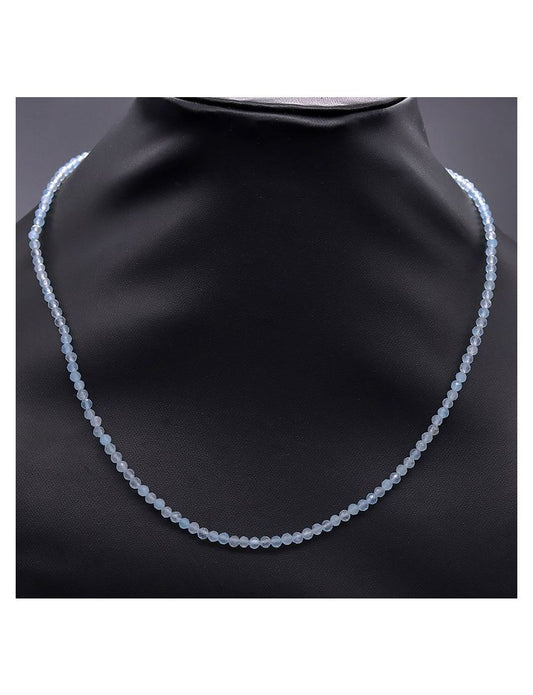 Aqua Chalcedony Beaded Necklace - Purple Door Alchemy