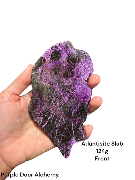 Atlantisite Slab 124g - Purple Door Alchemy
