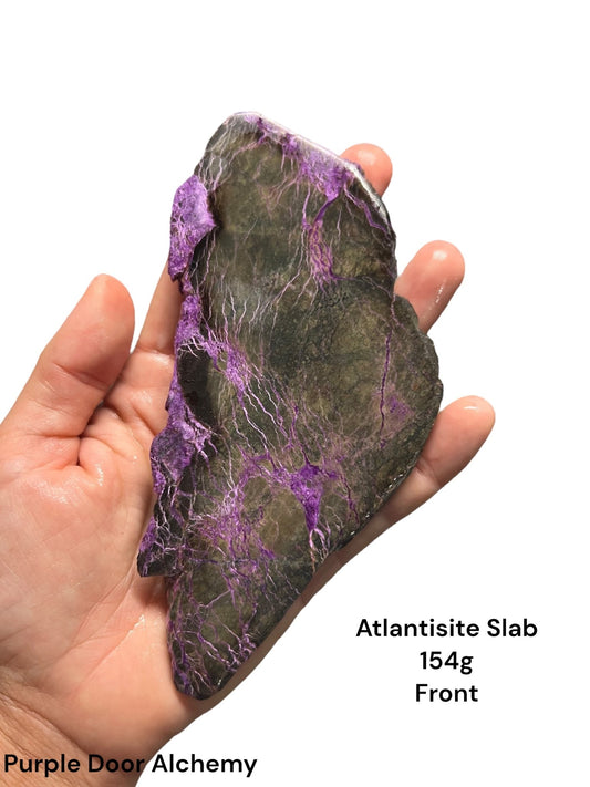 Atlantisite Slab 154g - Purple Door Alchemy