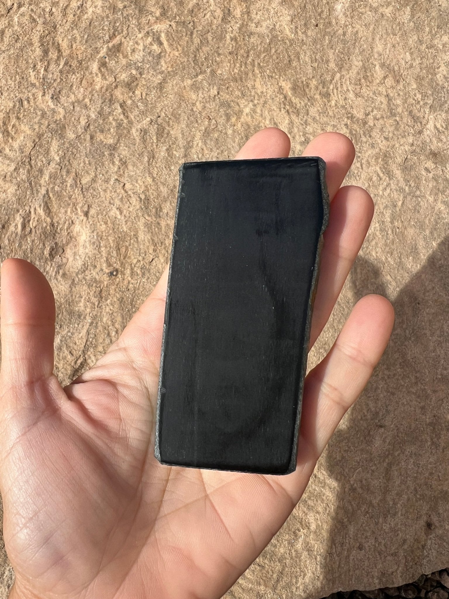 Australian Black Jade Slab 116g - Purple Door Alchemy