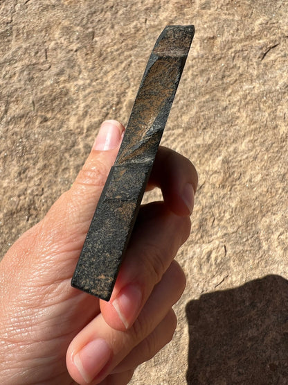 Australian Black Jade Slab 123g - Purple Door Alchemy