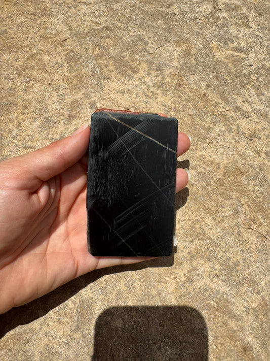 Australian Black Jade Slab 130g - Purple Door Alchemy