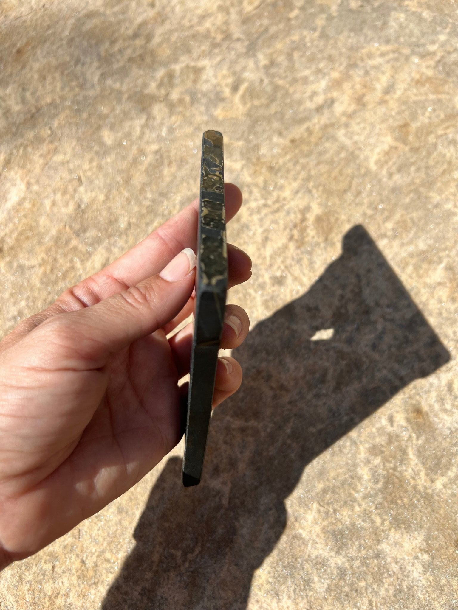 Australian Black Jade Slab 134g - Purple Door Alchemy