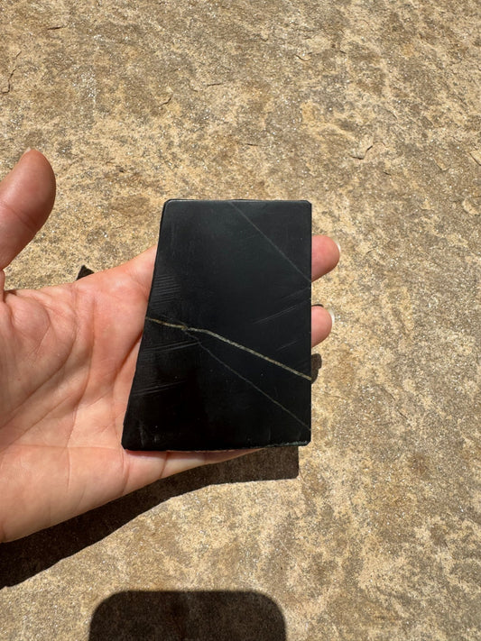Australian Black Jade Slab 138g - Purple Door Alchemy